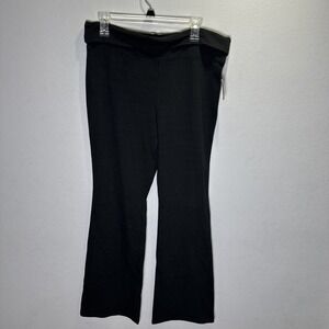 Aeropostale Women's Size Large Stretch Leggings Pants Flare Black Comfy Lounge